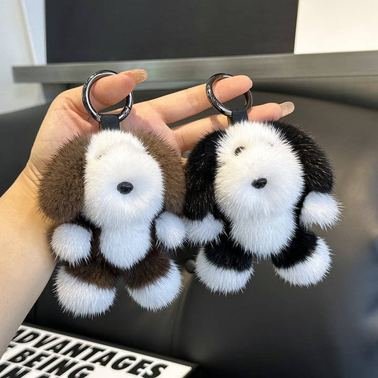 CUTE PUPPY CAR KEYCHAIN BAG PENDANT ORNAMENT