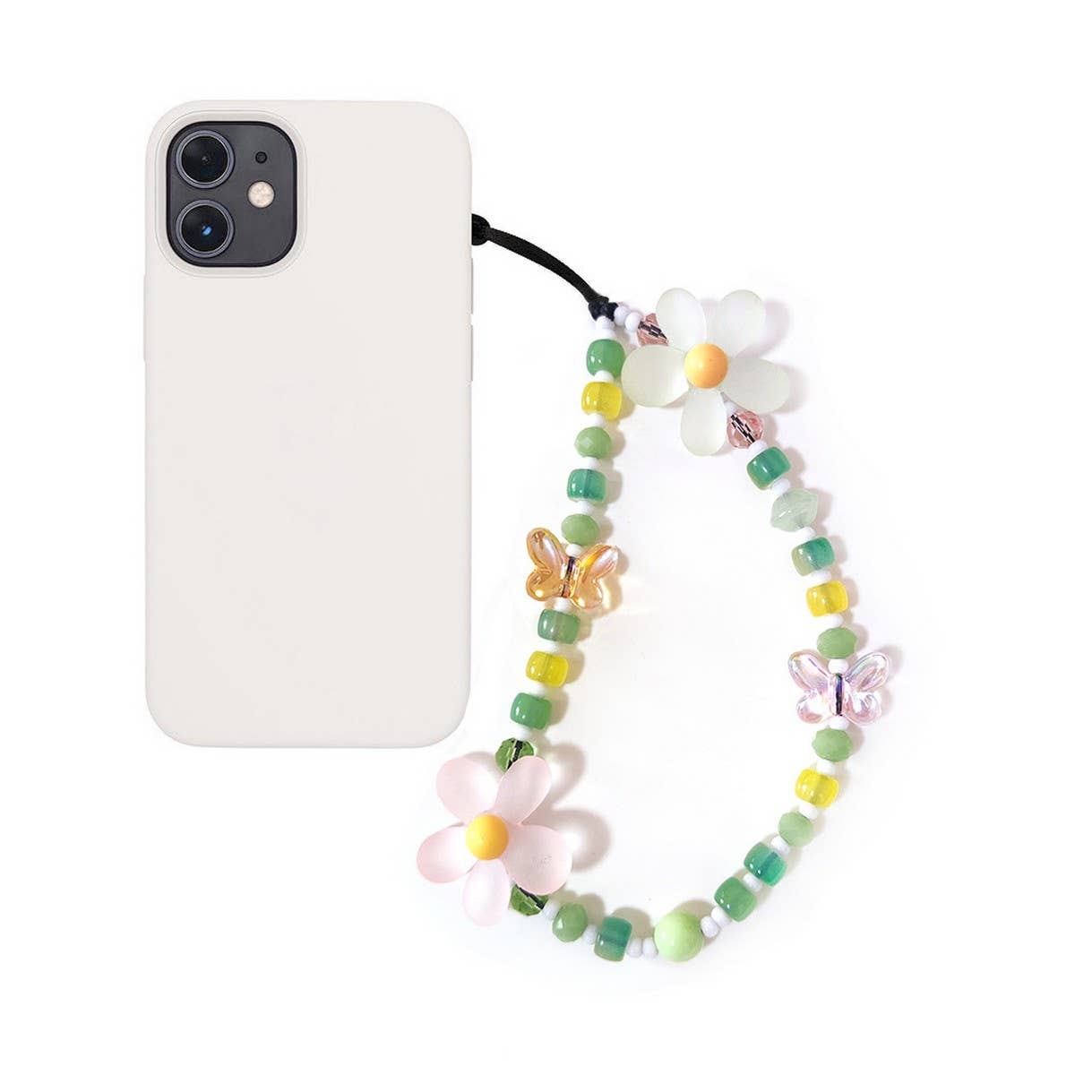 CWMM8716_CRYSTAL BEADED WRISTBAND CELL PHONE STRAP