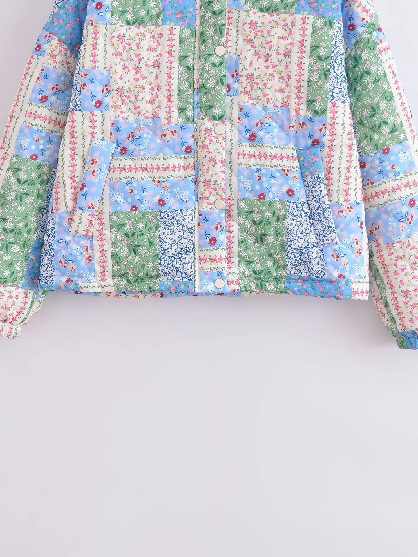 STREET FASHION PRINTED COTTON-PADDED JACKET