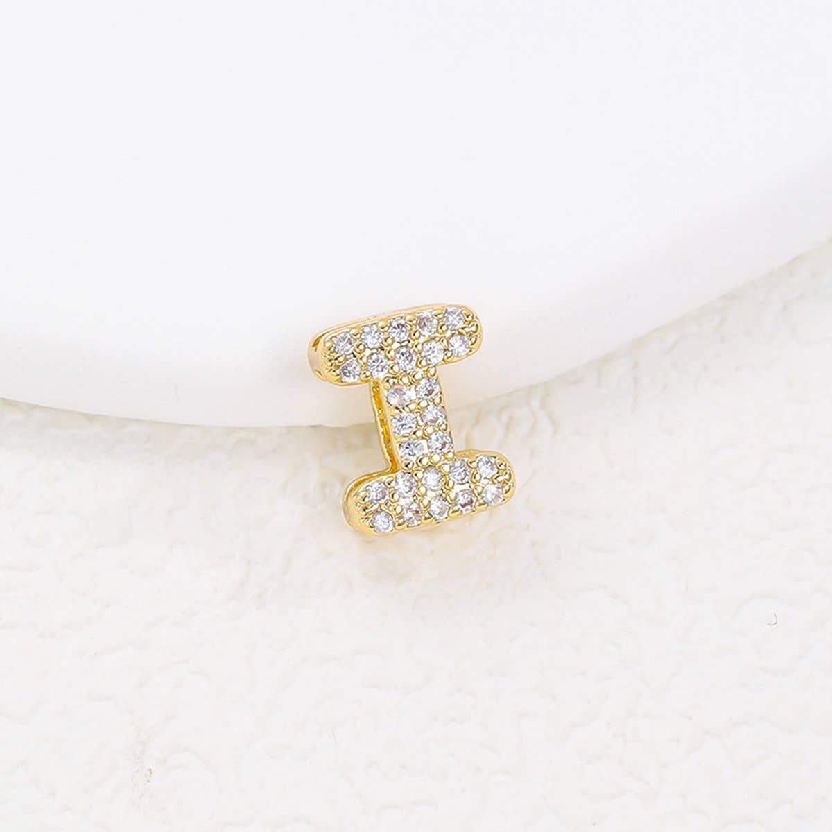 Tiny Zirconia Pendant 26 Letters Necklace