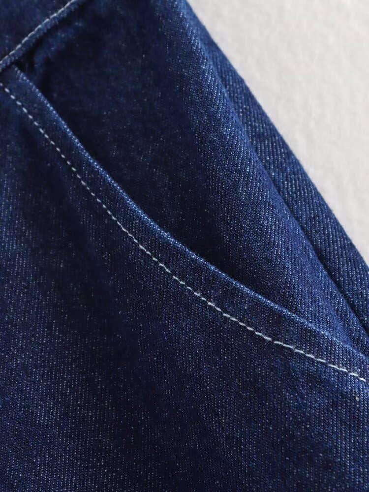 Loose belt top high-waisted trousers set