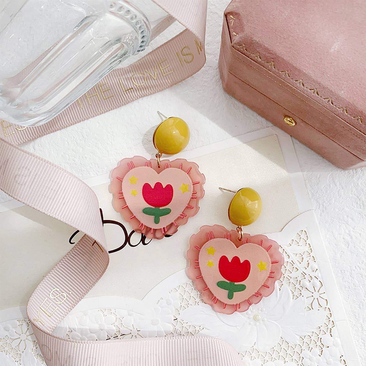 2024 NEW TULIP PINK LOVE EARRINGS_CWAJE1639