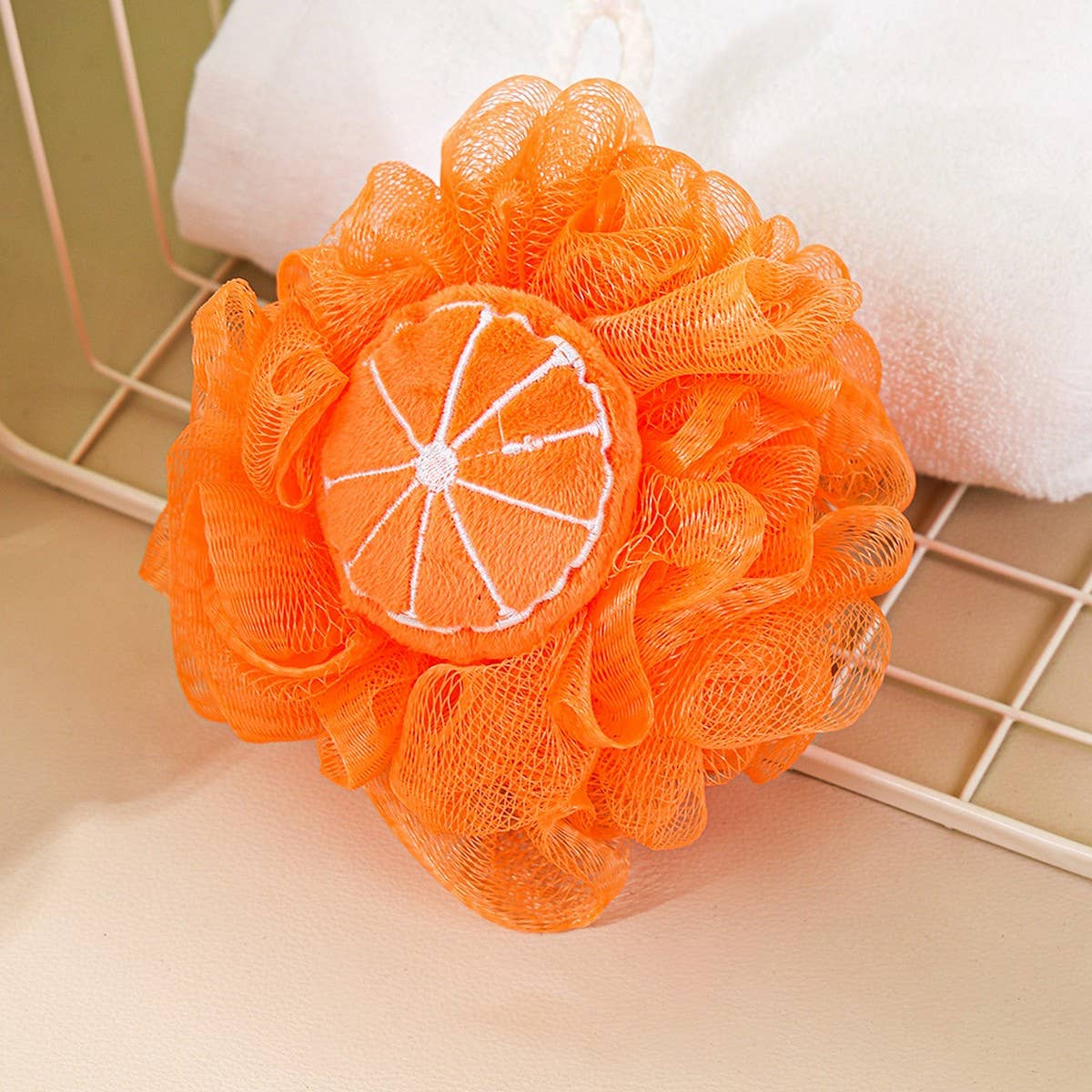BATH POUF CUTE FRUIT BATH BALL FOAMING TENNIS BALL_CWMM3355