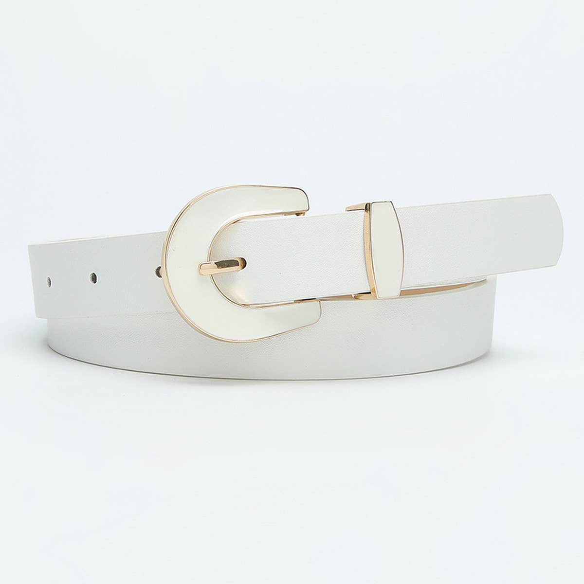 WOMEN NEW FASHION SOLID COLOR PIN BUCKLE BELT_CWABE0360