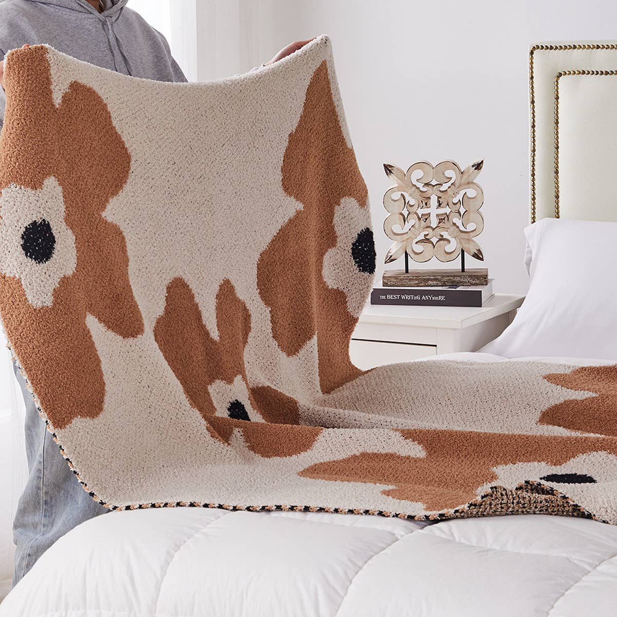 SUNFLOWER WARM BLANKET KNITTED BLANKET