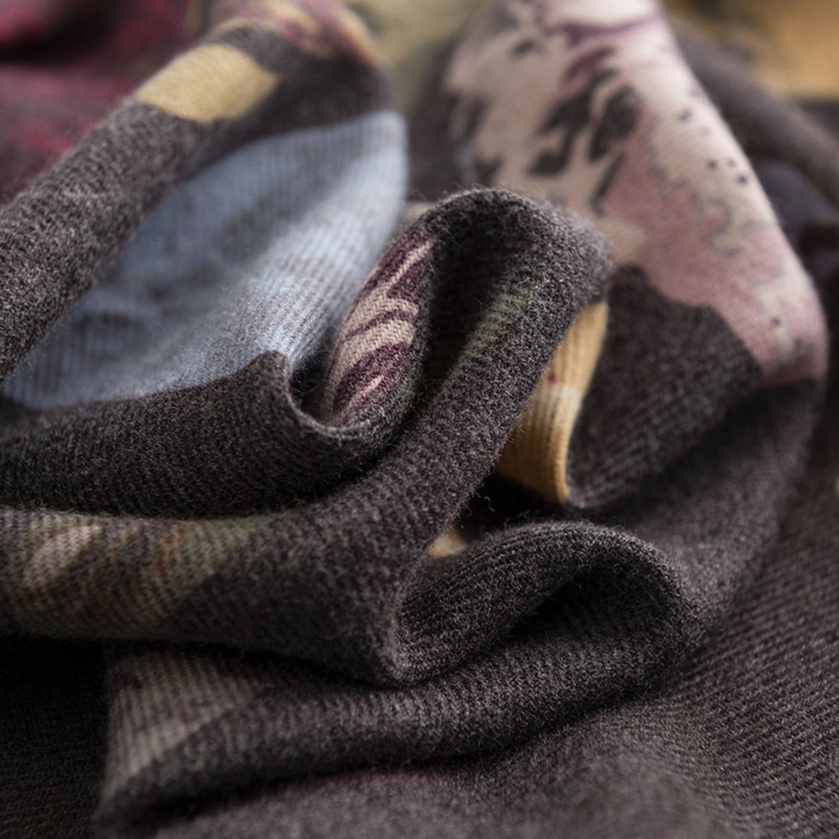 WOMEN SIMPLE FASHIONABLE WARM PRINTED SCARF