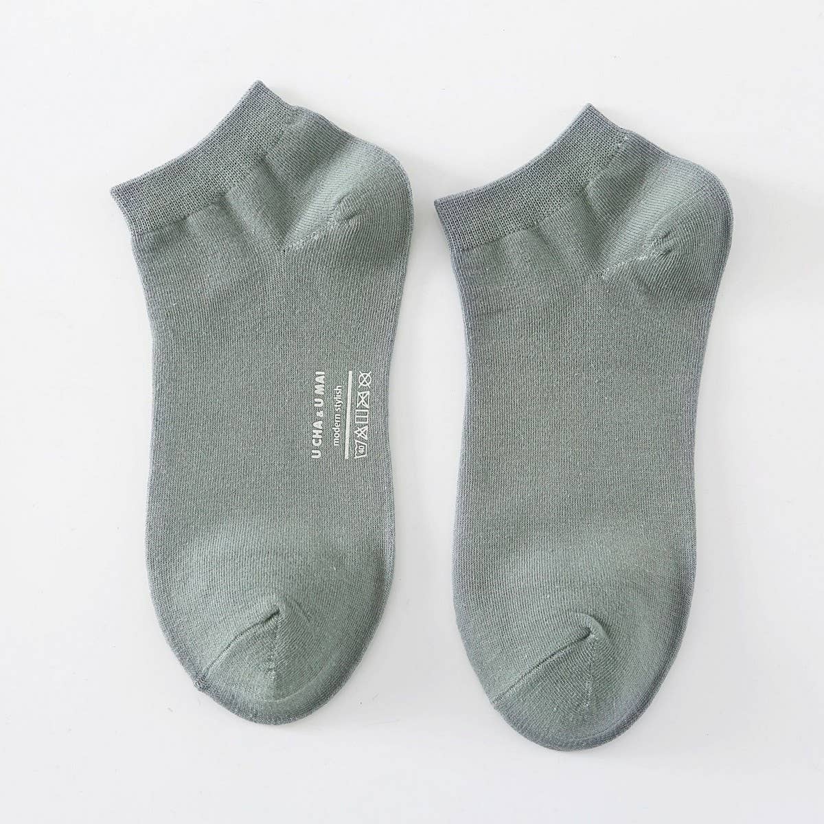 MEN'S CASUAL SOLID COLOR COTTON SOCKS