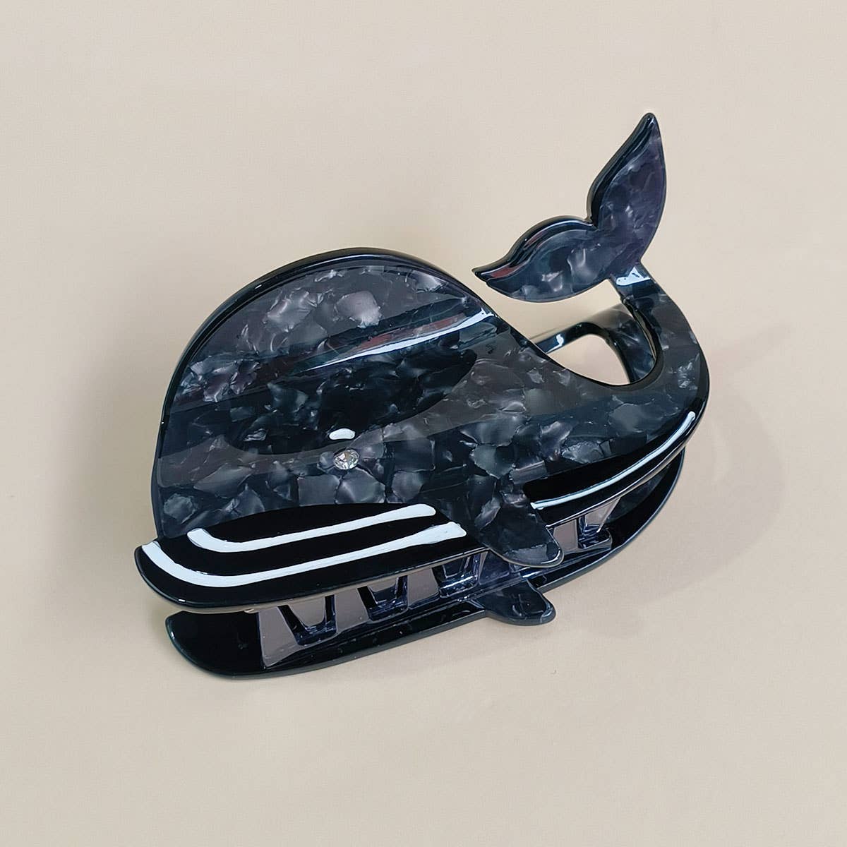 OCEAN WHALE SHELL FISH SEASHELL HAIR CLAW CLIPS_CWAHA0550