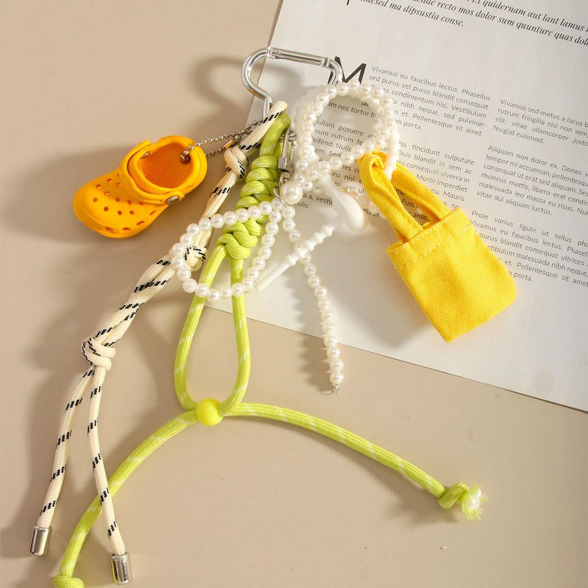 Mini Headphone Case Keychain Bow Bag Charm