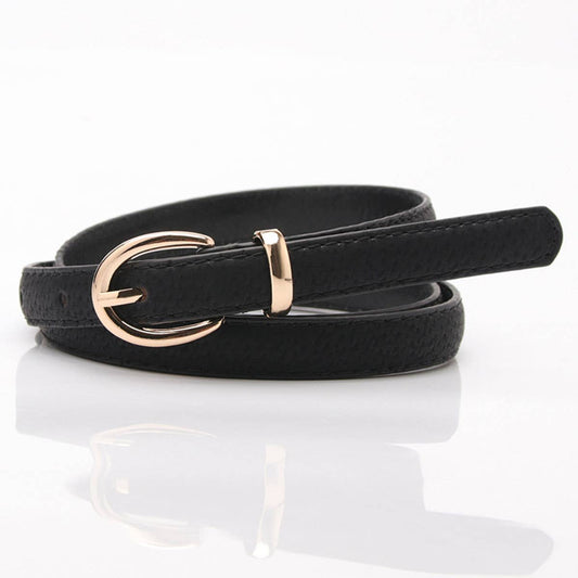 Fashionable pigskin imitation women's belt