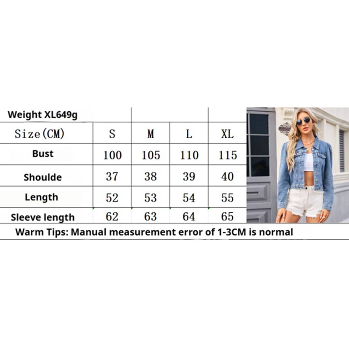 Belted Casual Jean Jacket ??Washed Look_CWOCO1205