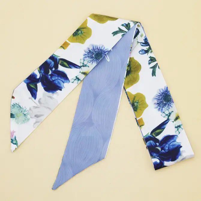 FLORAL PRINT TWILLY HEAD SCARF