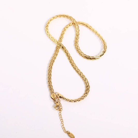 Basic stacking accessories clavicle necklace_CWMM5650