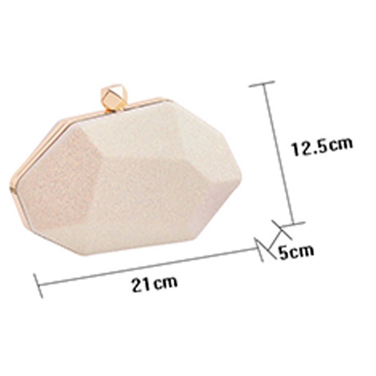 WOMEN FASHION IRREGULAR PRISMATIC CLUTCH BAG_CWAB0615