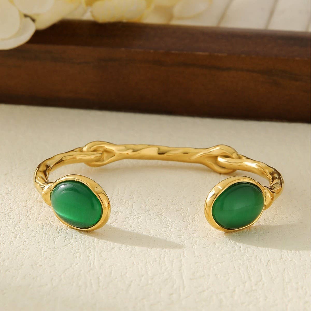 IRREGULAR RETRO SIMPLE EMBEDDED BRACELET