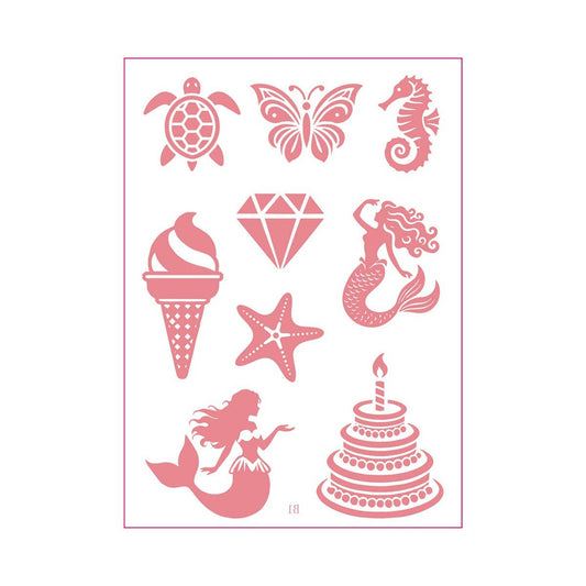 Kids Tattoo Sticker Set Creative Body Art Decals