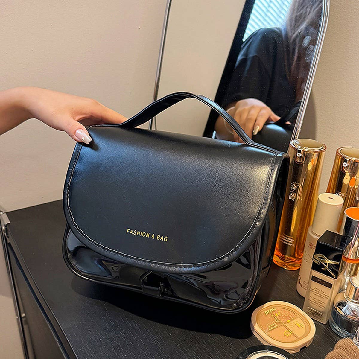 NEW SIMPLE PORTABLE LARGE CAPACITY COSMETIC BAG_CWAB4434