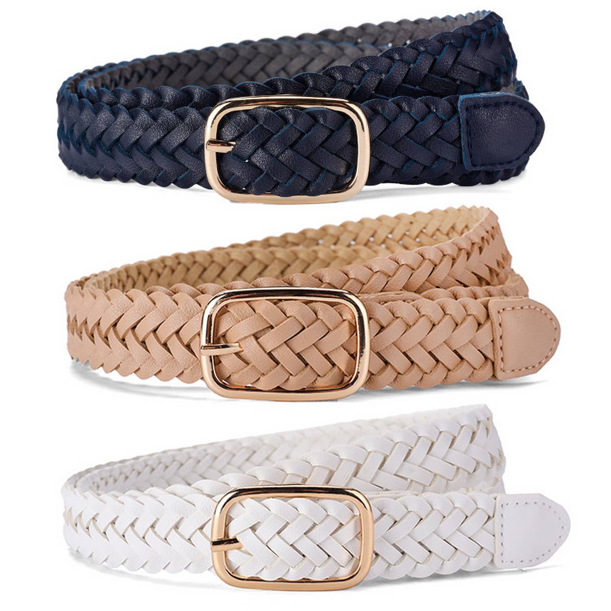 CWABE0892_ALL-MATCH SQUARE BUCKLE TWIST BELT