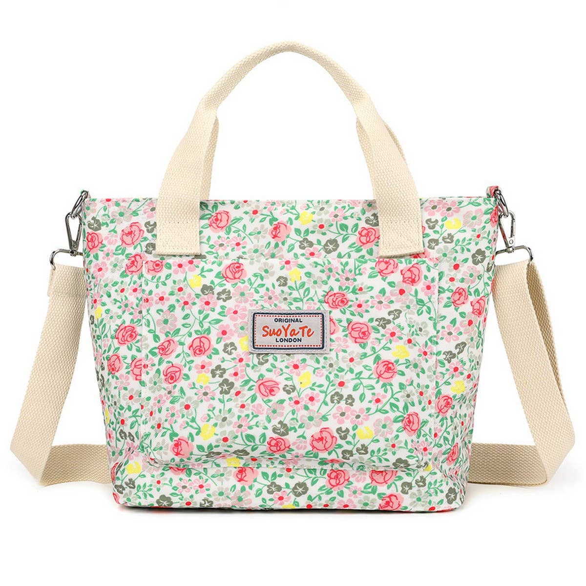 PRINTED NYLON TOTE SHOULDER CROSSBODY BAG_CWASC1783