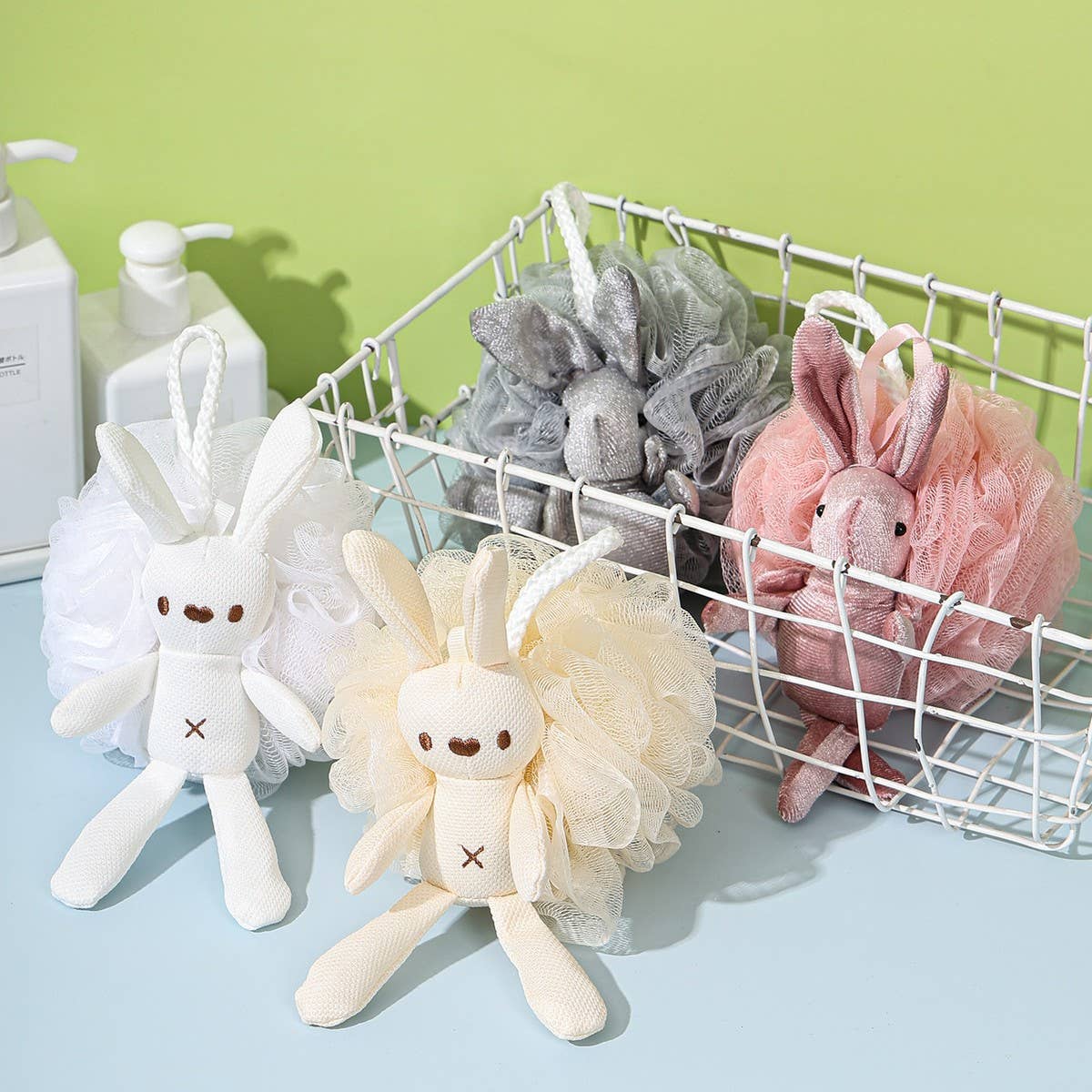 CORN RABBIT BATH BALL CARTOON CHILDREN BATH POUF