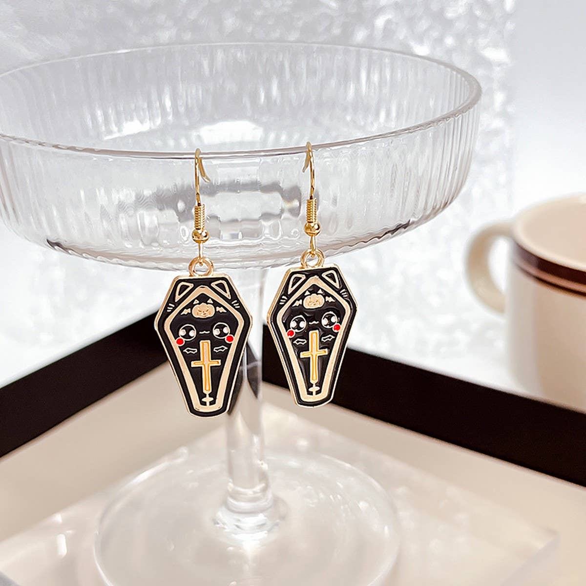 HALLOWEEN DARK OWL EARRINGS