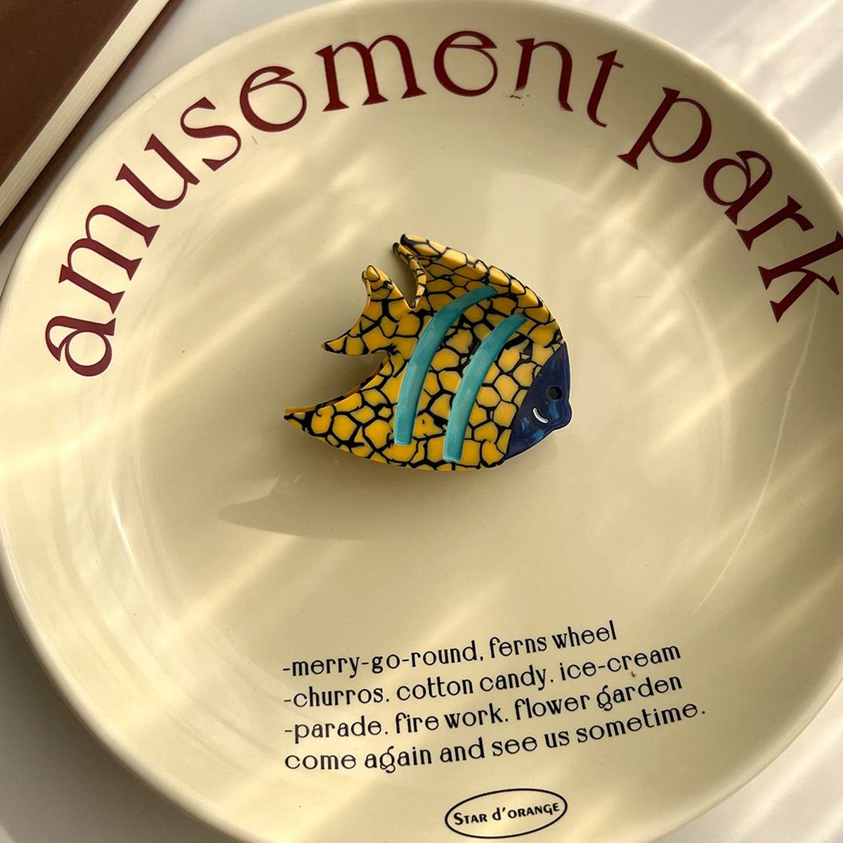 Pink Dolphin Acetate Hair Clip