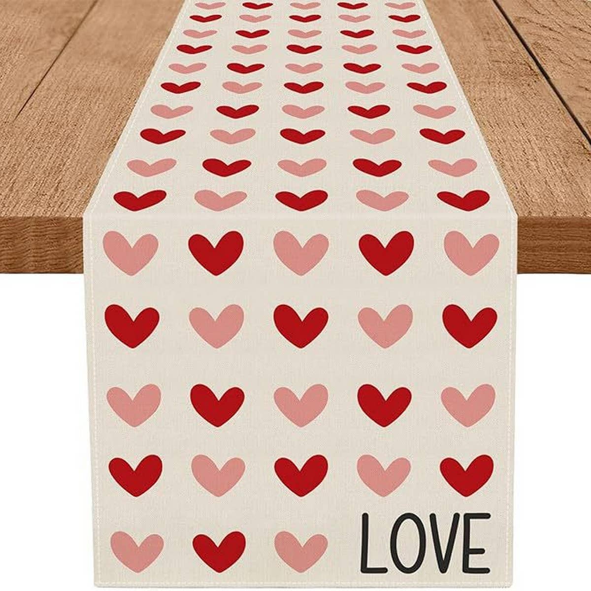 HOME DECOR VALENTINE'S DAY LOVE TABLE CLOTH