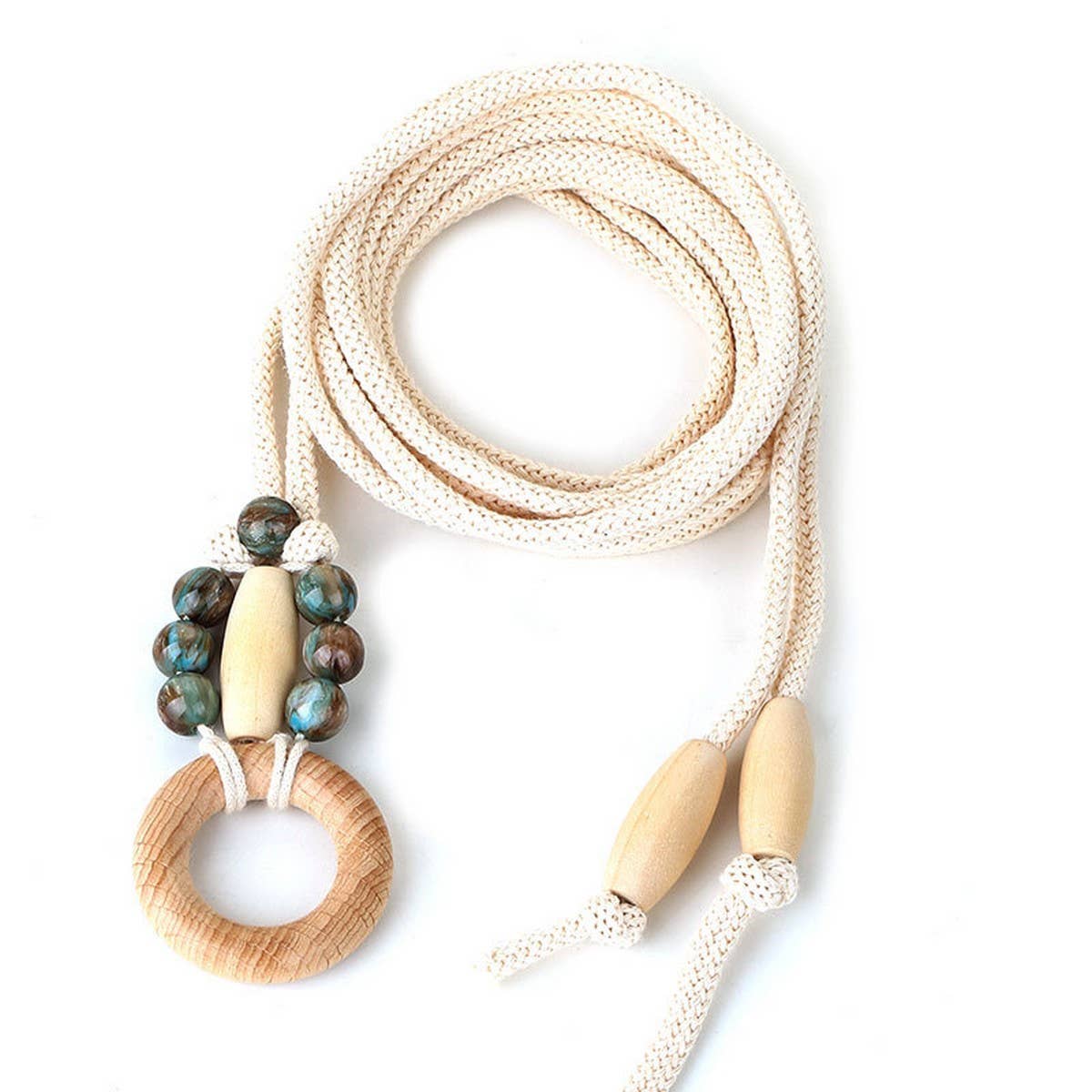 Braided Double Layer Waist Belt for Dresses_CWMM6412