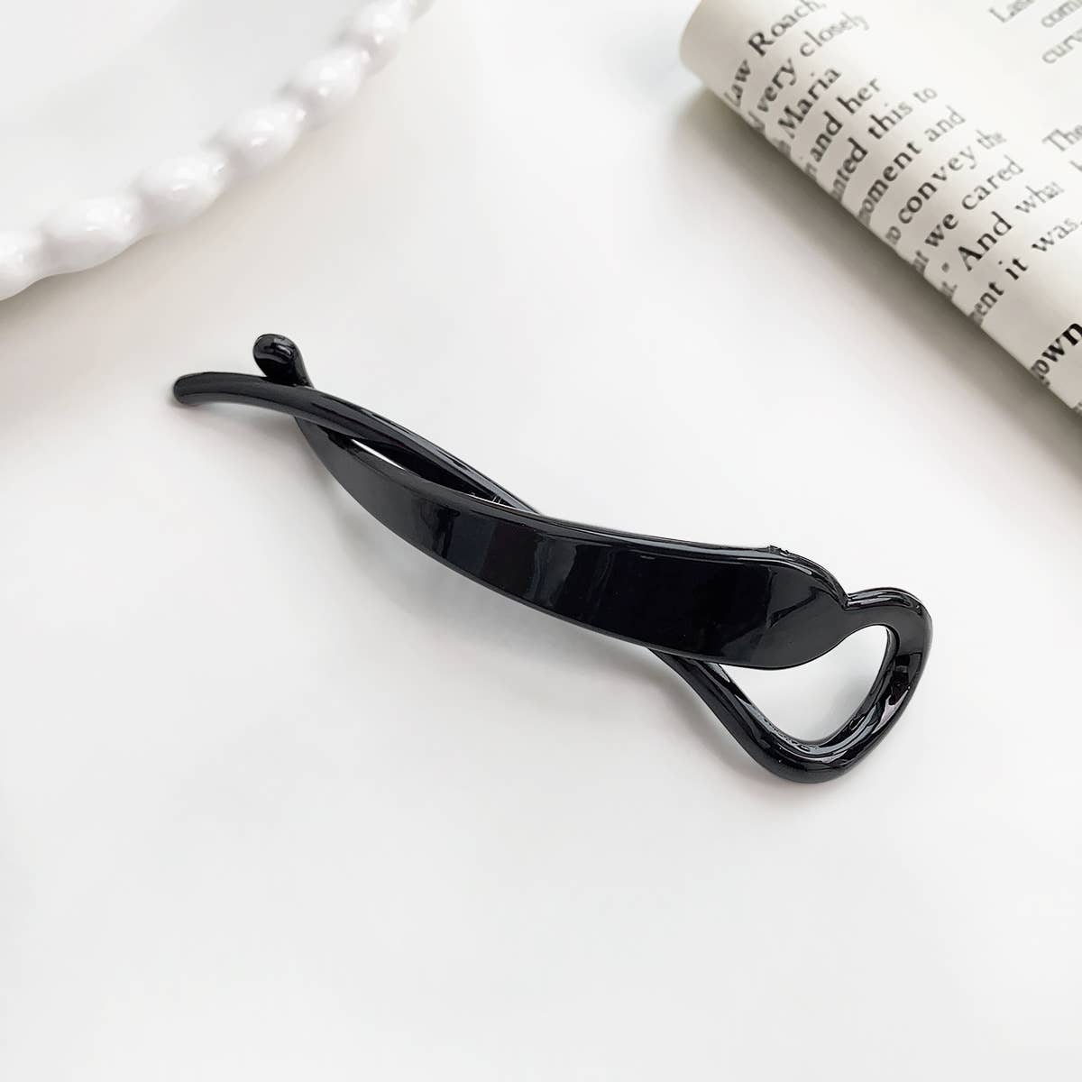 Simple banana clip vertical ponytail hair clip