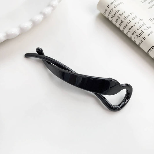 Simple banana clip vertical ponytail hair clip