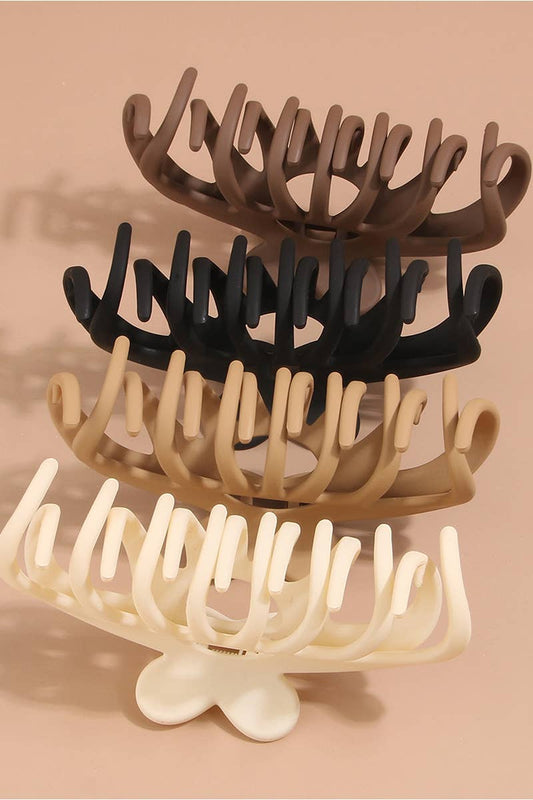 12CMPlastic Hair Clip,Classic High Bun Shark Clip_CWAHA0096