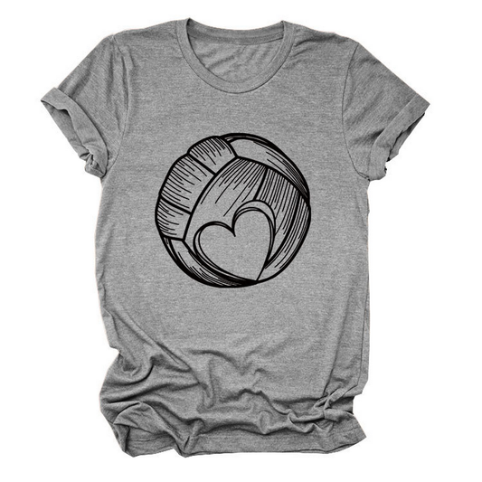 Love Football T-Shirt ? Casual Plus Size Top