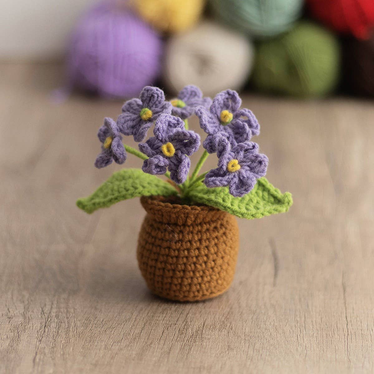 CWMM9285_HAND-WOVEN MINI POTTED PLANT OFFICE DECORATION