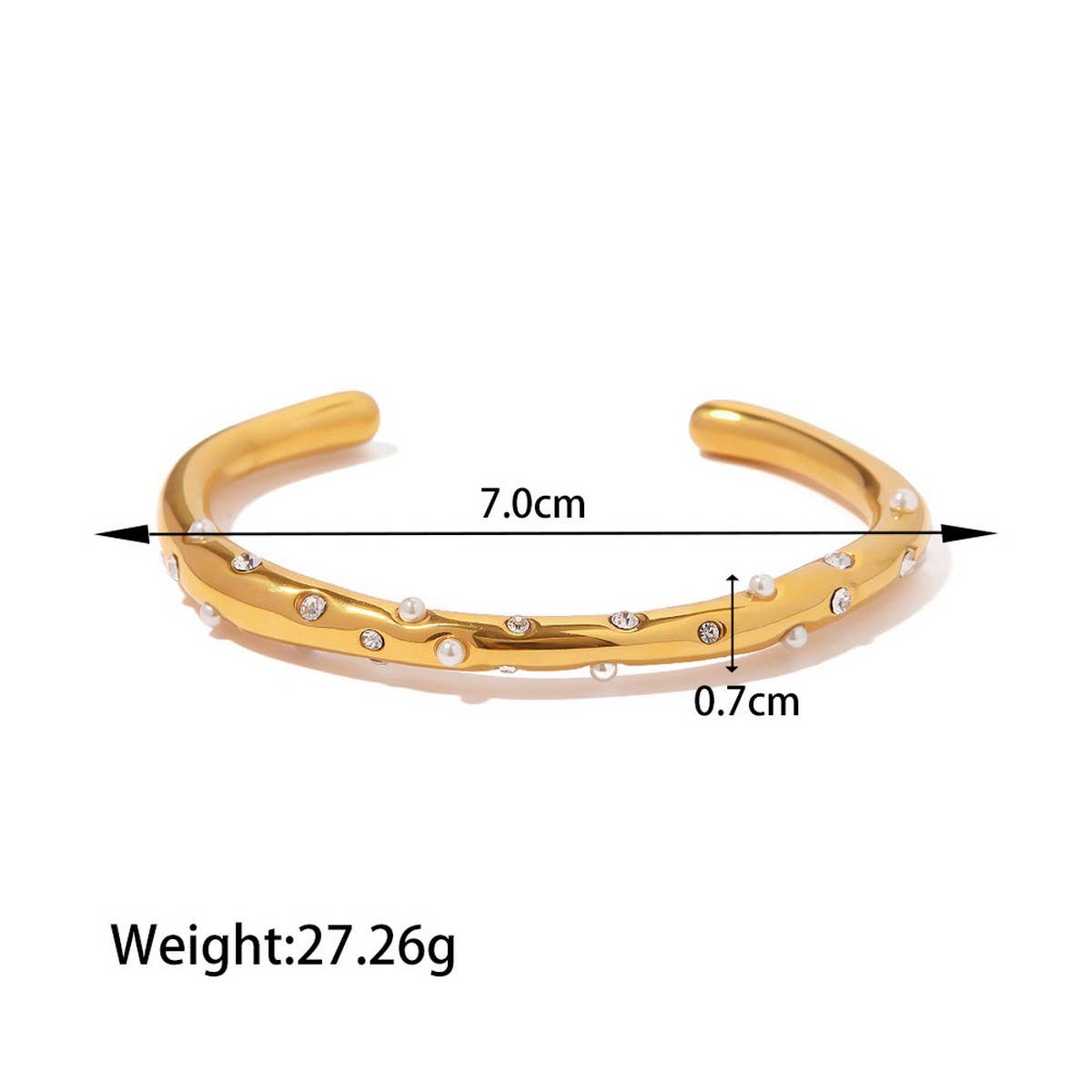 Luxury Stainless Steel Finger Chain Ring Bracelet