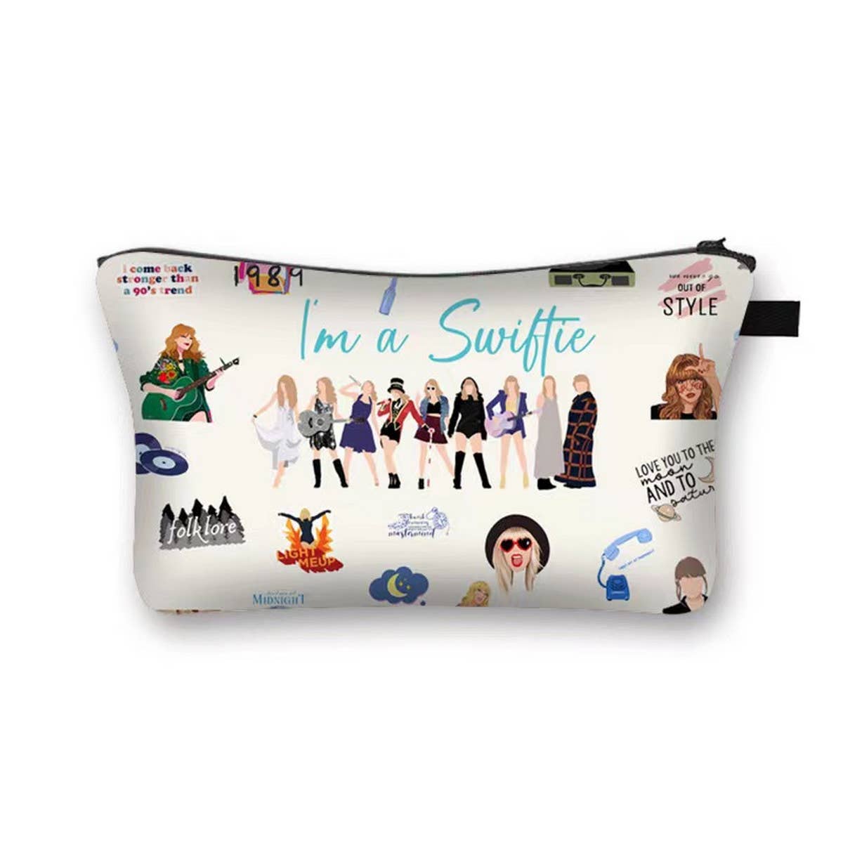 STYLISH PATTERNED WATERPROOF LINEN COSMETIC BAG_CWAB2257