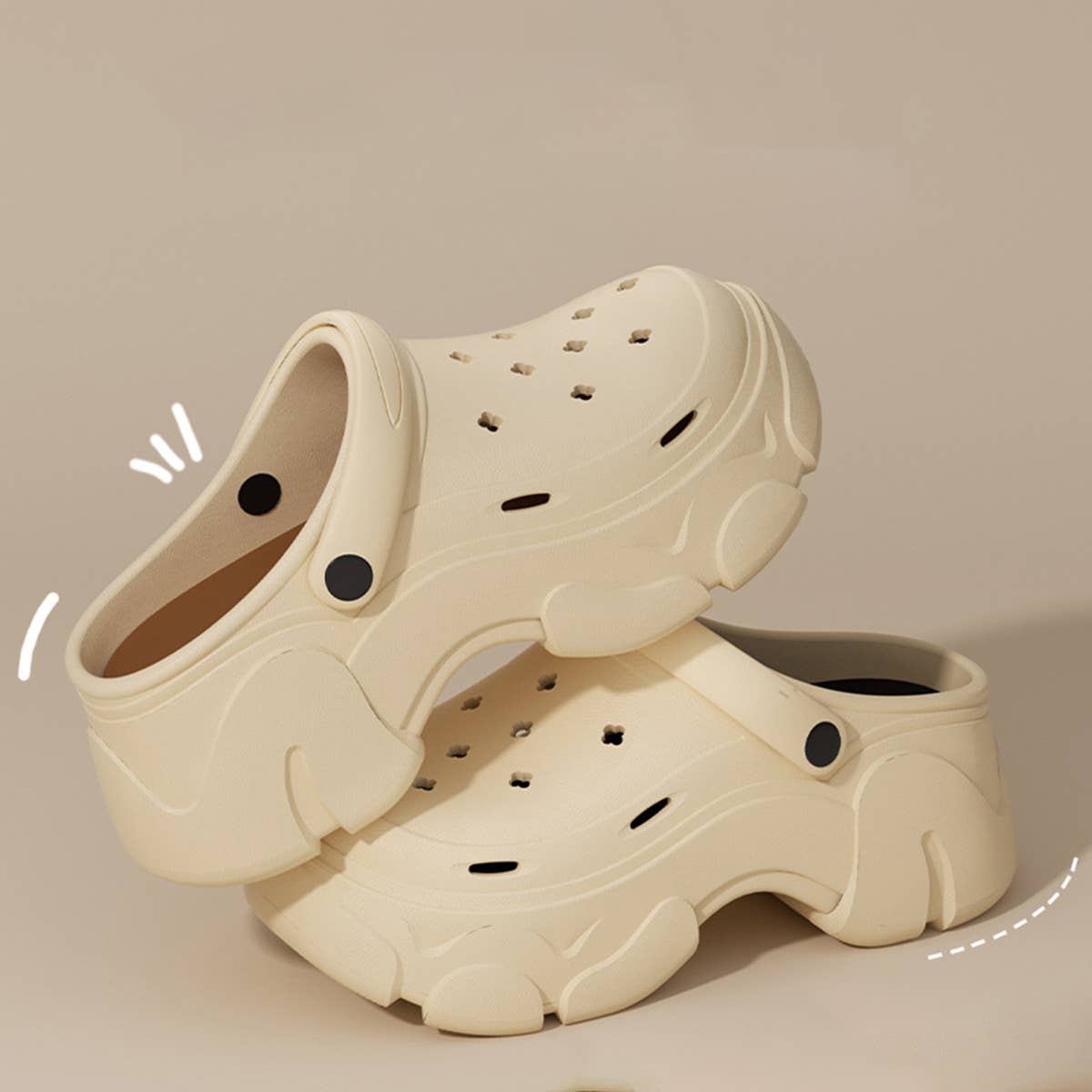 8CM THICK-SOLED OUTDOOR HOLE SANDALS_CWSHS0818