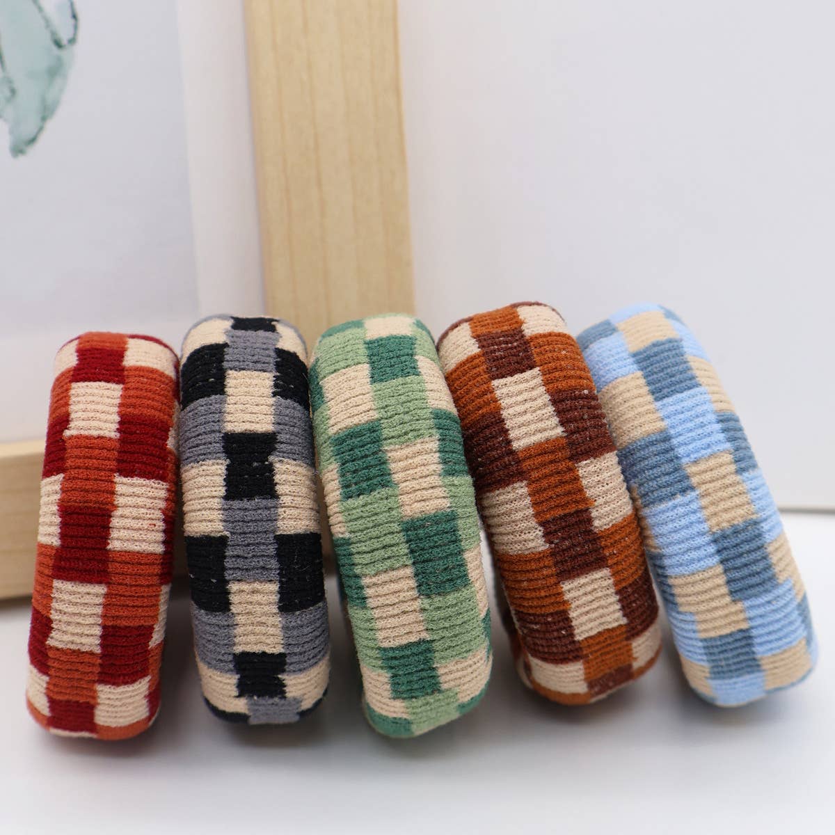 FASHION  WIDENED HAIR TIES(5PCS/BOX)_CWAHA0504