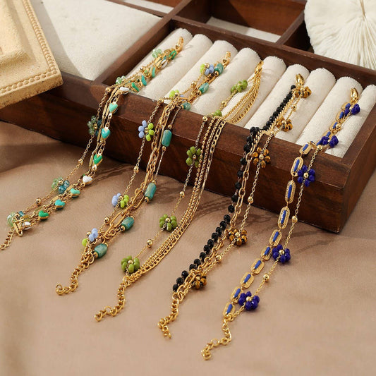 18K STAINLESS STEEL FLOWER BRACELET_CWMM3729