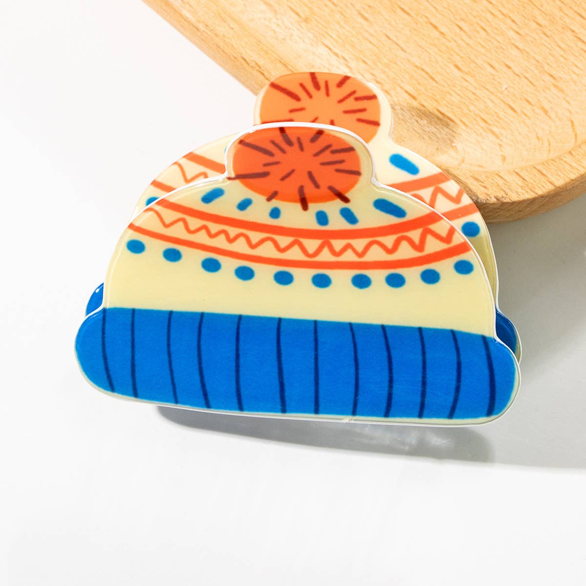 CHRISTMAS HAT ACETATE BOBBY PIN