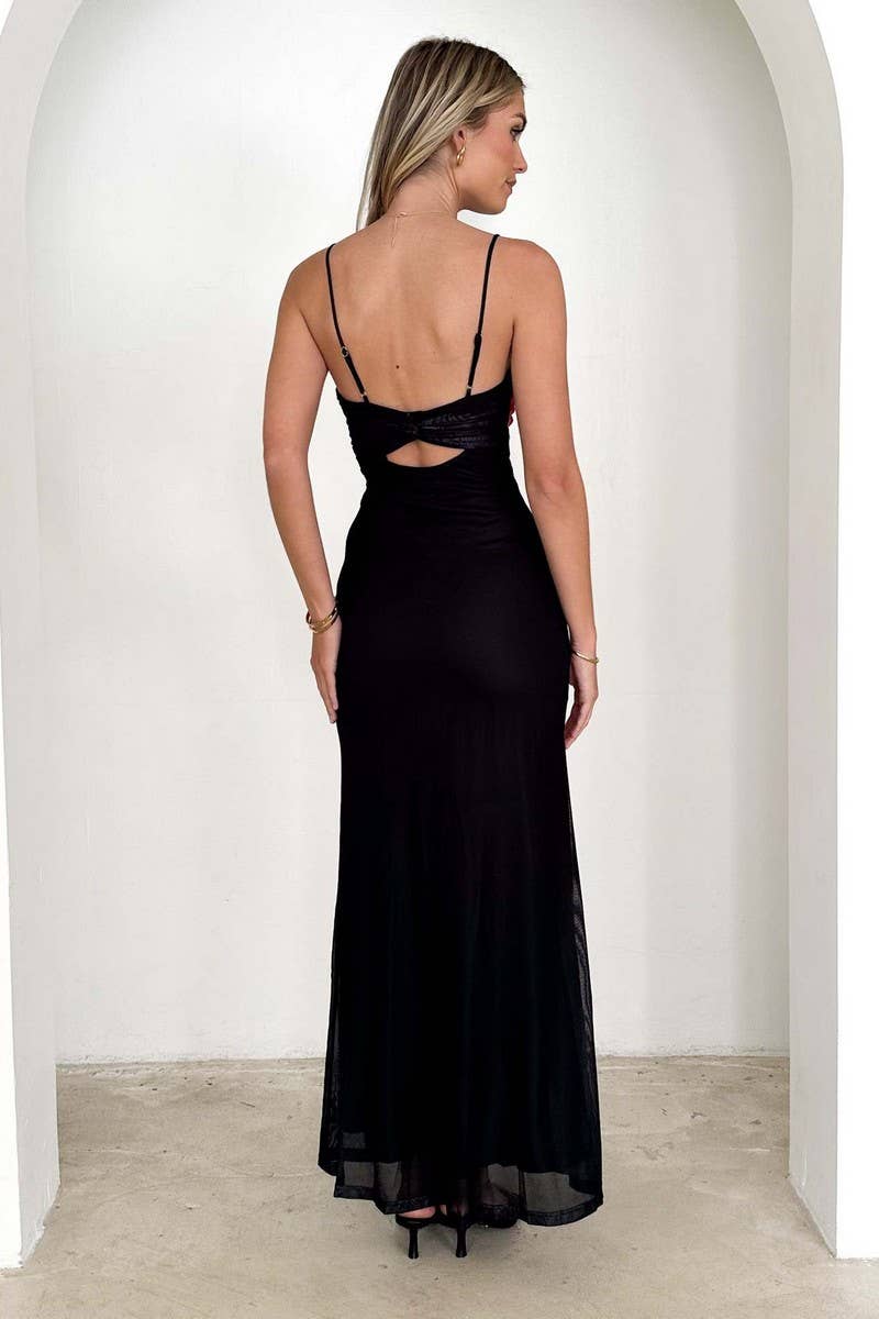 CWDMD5580_COLORBLOCK FLORAL PRINT SLIM CAMI MAXI DRESS