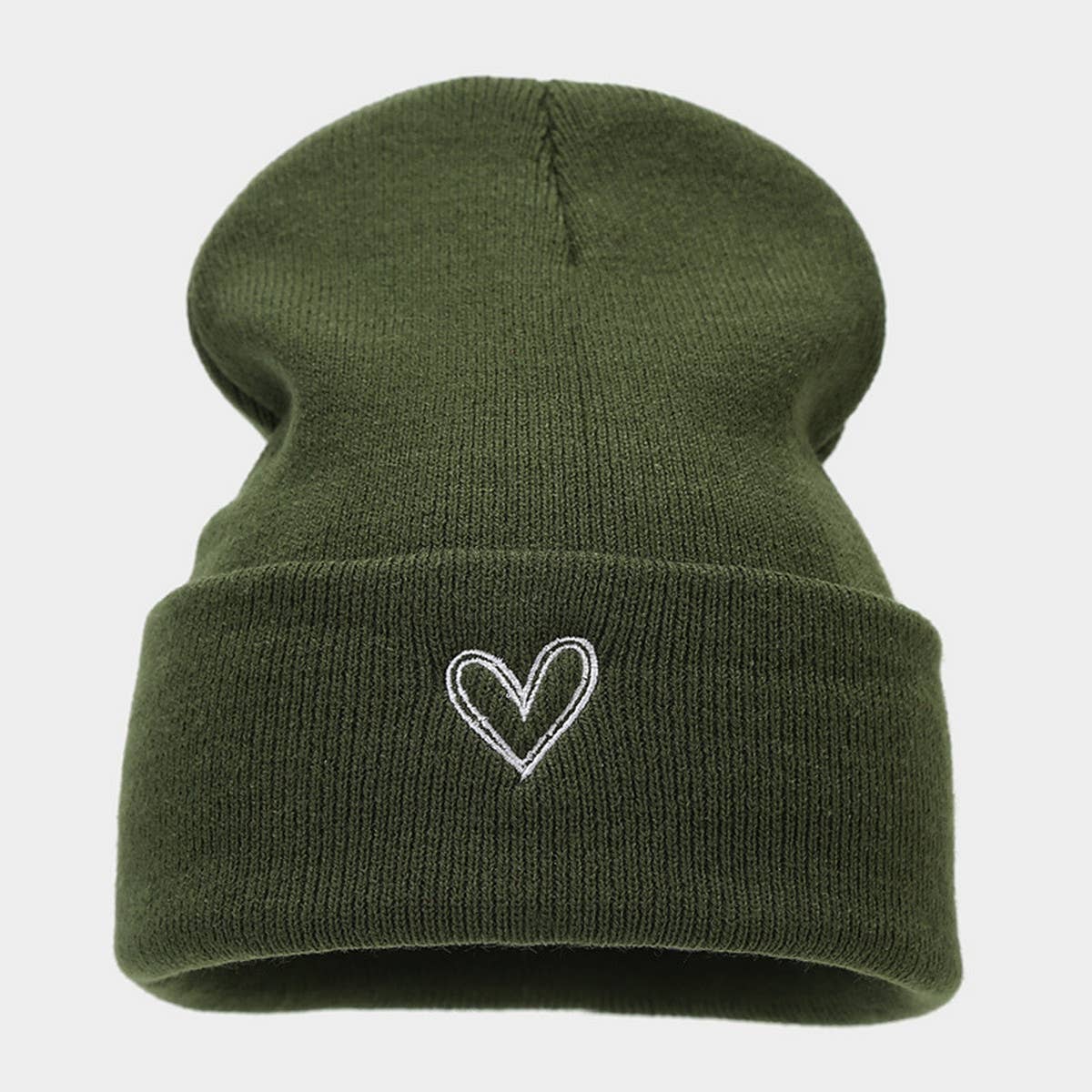 THICKENED HEART EMBROIDERED KNITTED HAT_CWAH1607