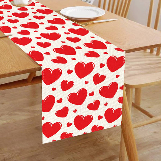 VALENTINE'S DAY DIGITAL PRINTED TABLE FLAG