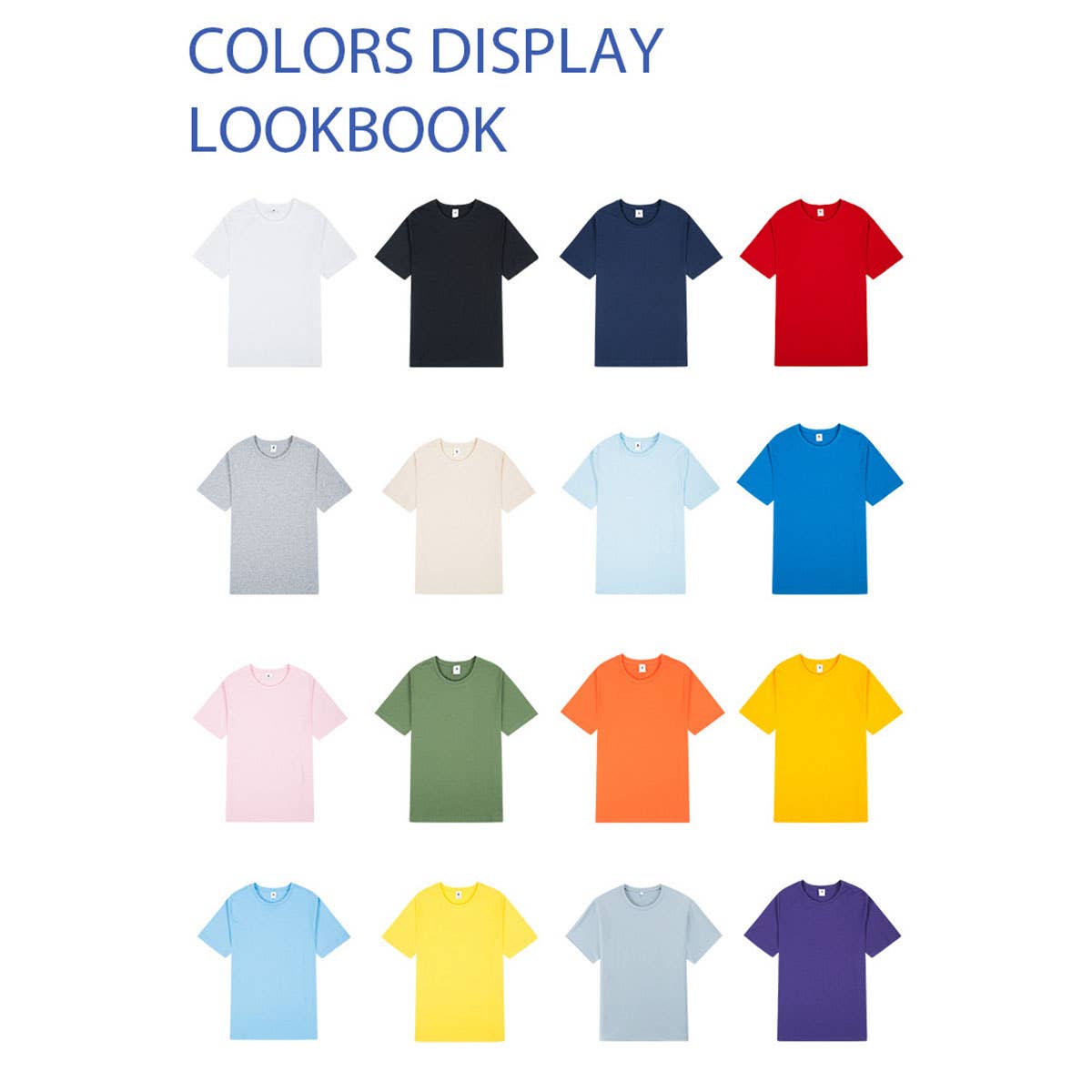 170g Slim Fit Cotton Crewneck Tee ??Unisex Basic Shirt