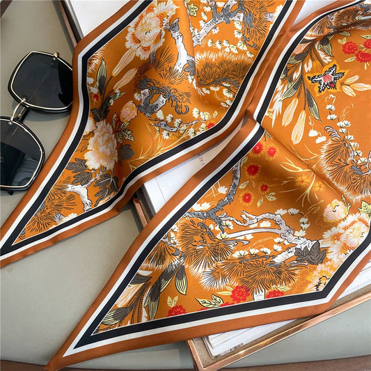 TEMPERAMENT THIN NARROW RIBBON HEAD SCARF