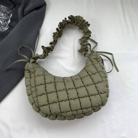 Ruffle Cloud Bag Trendy Puffy Shoulder_CUAB00523