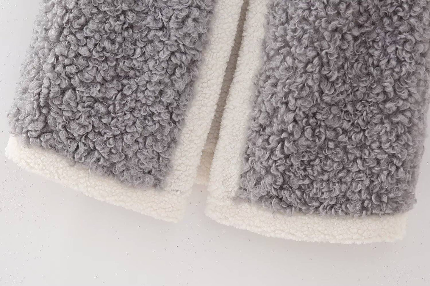 LAMB WOOL MATCHING SHORT SLEEVELESS VEST