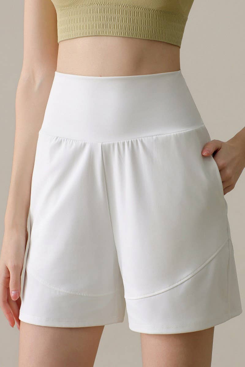 CWBSP0223_HIGH WAISTED YOGA CASUAL SPORTS SHORTS