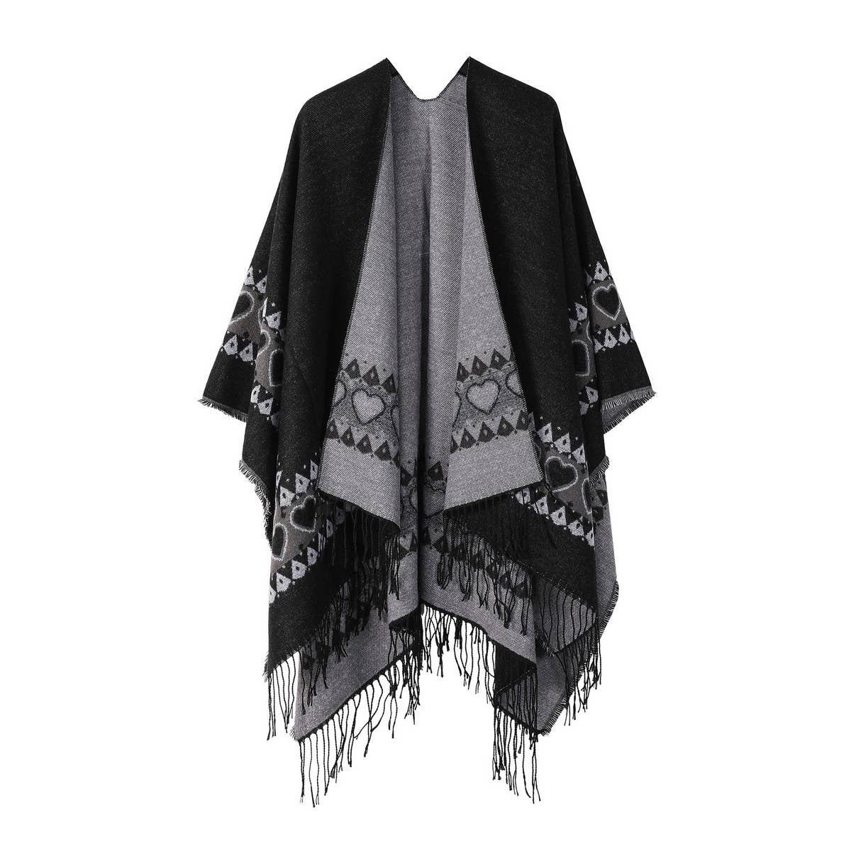 ETHNIC STYLE SHAWL CAPE DOUBLESIDED THICKENED CAPE_CWASC2176