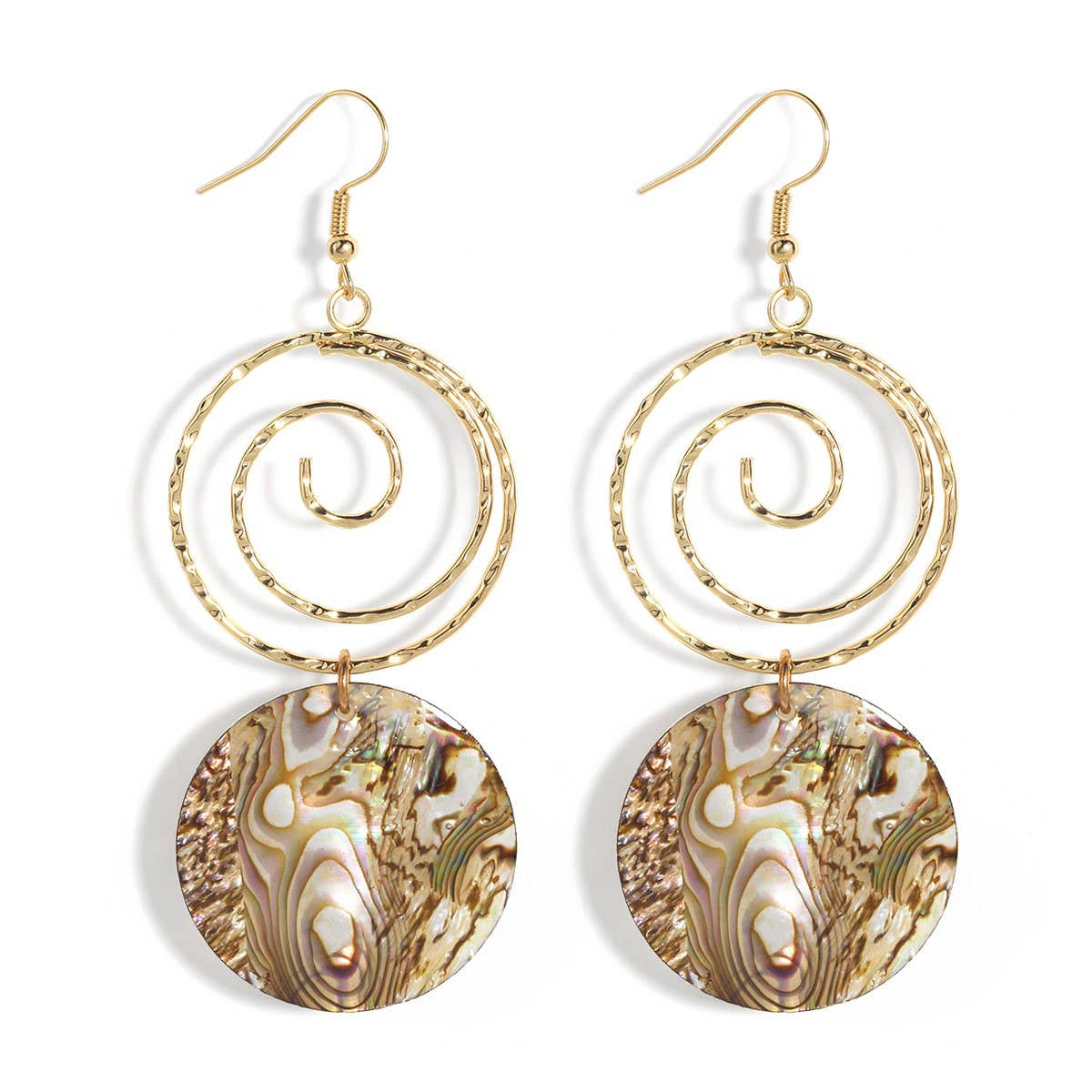 FASHIONABLE NICHE TEMPERAMENT ABALONE EARRINGS