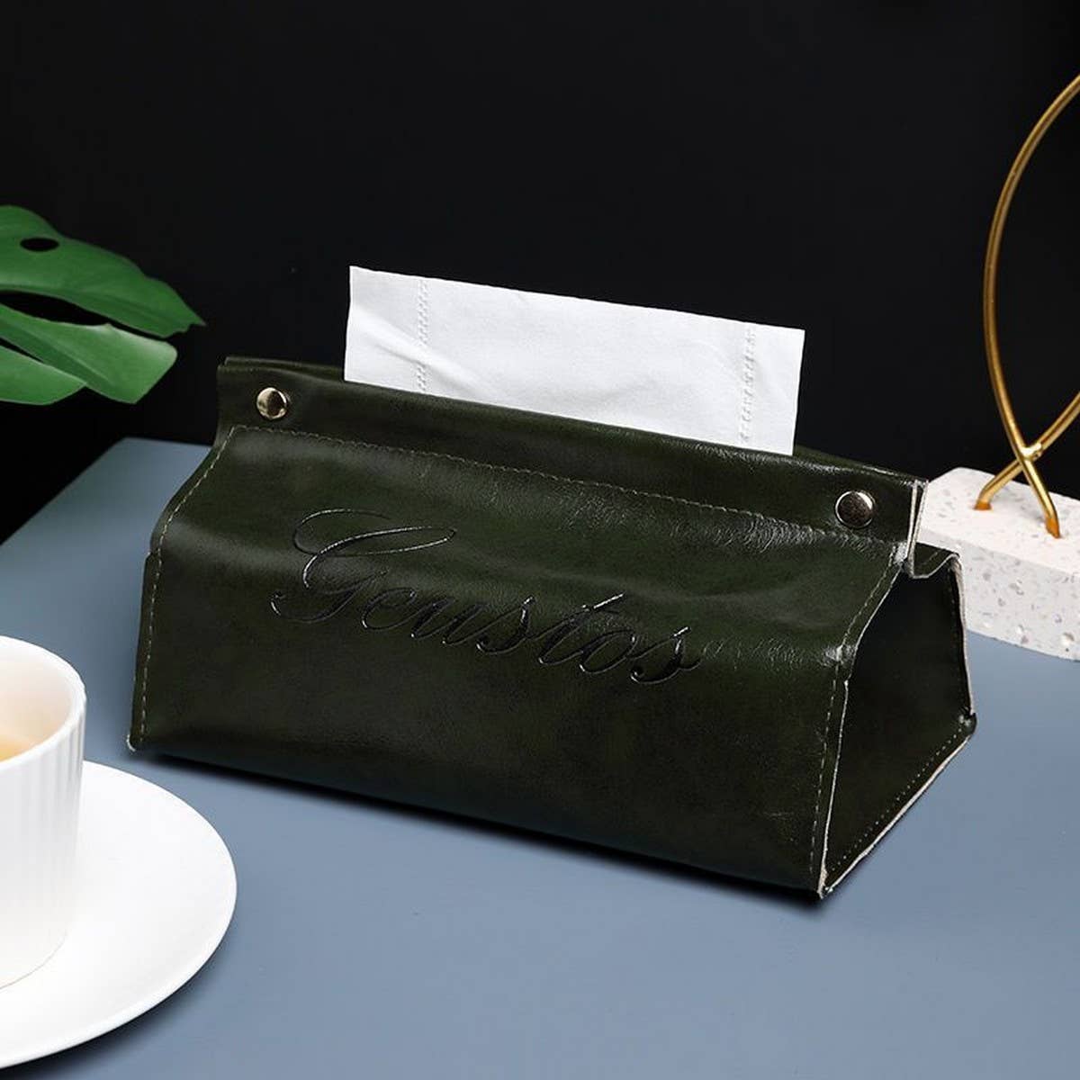 LIGHT LUXURY CAR HOUSEHOLD LEATHER TISSUE BOX